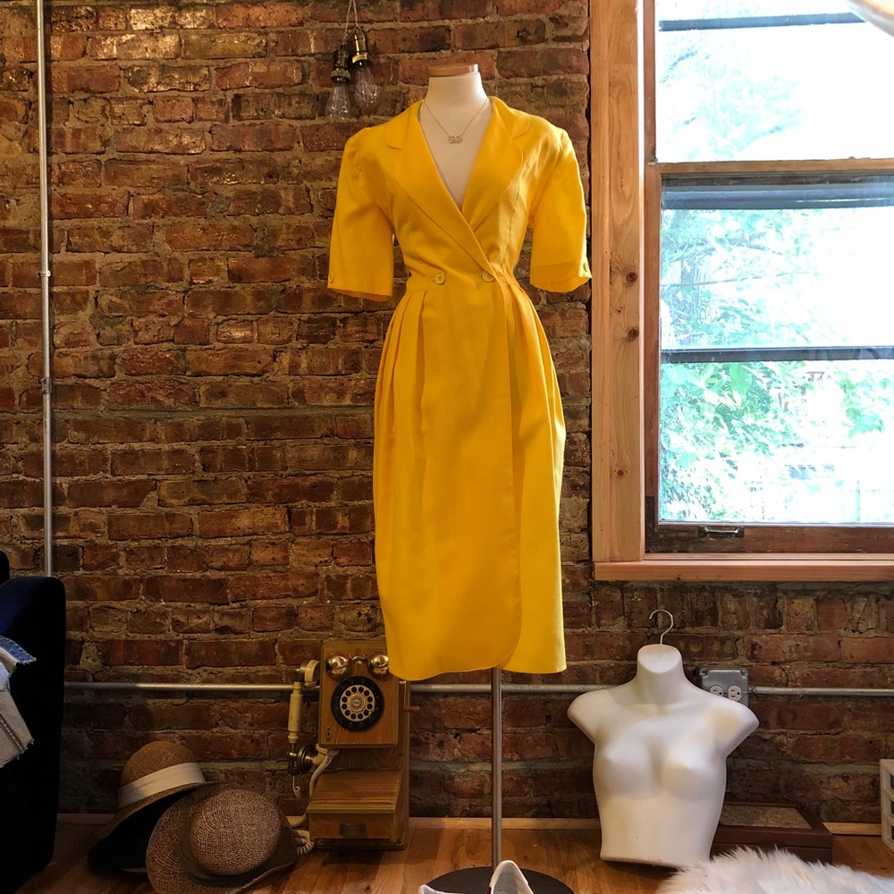 Vintage Yellow Dress
